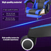 Gaming Chair RGB Ergonomic Computer Swivel Office Chair LED Illuminat Blue Qzwzk
