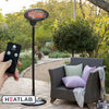 Outdoor Patio Heaters Garden Freestanding Electric Heater Set of 2 HeatLab