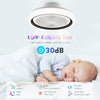 RGB LED Ceiling Fan With Lights Smart Remote Control APP Control Timing Dimmable