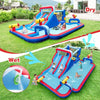 Giant Water Slide Park 5-In-1 Inflatable Jumping House w/Dual Slides