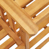Solid Acacia Wood Garden Chairs with Tea Table Outdoor Dinning Set