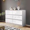 120CM High Gloss Chest of 6 7 8Drawers Tall Wide Bedside Table Cabinet Furniture
