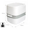 Large 24L Portable Toilet Flushing Chemical Potty Camping Caravan Easy Clear UK