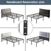High Metal Bed Frame 4ft 6 Double Bed Heavy Duty With Underbed Storage 135x190cm
