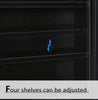 Display Wall Cabinet Glass Models Vitrine Collectors Storage Box Shelves Unit