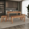 Solid Wood Dining Bench Tomas - Durable Modern Wooden Seat 100x35x45cm