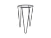 Pot Holder With Three Hairpin Legs Black Plastic Coated Steel Garden Pride Great Condition !