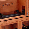DOUBLE DECKER RABBIT GUINEA HUTCH HUTCHES WITH LEGS 2 TIER BB-41-DDL-NT