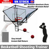 Basketball Rebounder Trainer 180° Rotating|Hoop Return Net w/Bag|Metal Chute