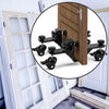 2x Door Lifter Cart Door Installation Kits Black Coated, Heavy Door Installation
