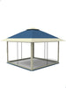 3x3m Pop-up Heavy Duty Gazebo Garden Canopy Tent Detachable w/ Mosquito Netting