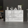 High Gloss Chest of 6 Drawers Bedside Cabinet White Storage Bedroom Furniture