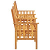 Solid Acacia Wood Garden Chairs with Tea Table Outdoor Dinning Set