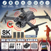 2025 8K 5G Drone with HD Camera Drones WiFi FPV Foldable RC Quadcopter 3Battery