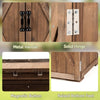 Outdoor Garden Wooden Storage Shed-Brown