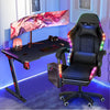 RGB LED Gaming Chair Racing Chair Office Computer PC Recliner with Music Speaker