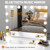 Hollywood Vanity Mirror with Lights,15 LED 3 Color Lights Make Up Lighted Mirror