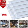 10x 120CM LED Tube Light 40W 6500K Batten Linear Slim Light WorkShop Garage Lamp
