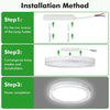 Modern LED Ceiling Light Round Panel Down Lights Bathroom Kitchen Bedroom Lamp