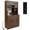 Freestanding Buffet Cupboard Kitchen Storage Cabinet-Walnut