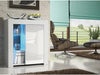 Modern White Sideboard Cabinet with LED Light, Storage & Adjustable Shelf