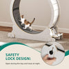 39.3 inch Cat Exercise Running Wheel Treadmill w/Carpeted Runway for Indoor Cats