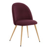 Dusk Iris Berry Velvet & Natural Set of 2 Dining Chairs RRP £125