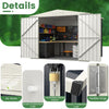 Yard Lawn Garden Storage House Storage Shed for Bike Garbage Can Tool Lawnmower
