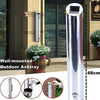 Outdoor Cylinder Wall Mounted Ashtray Cigarette Ash Bin Stainless Steel Lockable