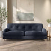 Dark Blue Velvet 3 Seater Mid Century Sofa - Beckett BCK001