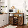 Rustic Sideboard Cabinet Wine Rack Buffet Table Storage for Kitchen Bar