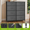 8-Drawer Fabric Chest of Drawers Storage Organizer Unit for Bedroom Living Room