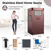 Portable Steam Sauna Home Full Body Sauna Box w/3L Steam Generator