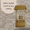Wishing Well Garden Planter Wooden Large Outdoor Decor Flowers Plant Pot 125cm