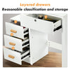 Dressing Table Set Vanity Makeup Desk with Mirror and Stool 3-Color LED Light UK