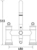 Traditional Spoutford Chrome Bath Filler Shower Mix Tap Brass Lever Deck Mount