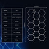 Hexagon LED Lighting Car Detail Garage Workshop Exhibition Hall Ceiling Lighting