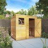 Waltons 7x5 Wooden Garden Shed Overlap Pent Single Door Windows Storage 7ft 5ft
