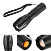 High Power Adjustable Focus LED Flashlight 5 Modes with Battery and Charger