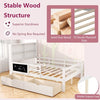 Double Size Bed Frame w/2 Storage Drawers & Bookcase Headboard