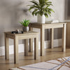 Nest of Tables Solid Pine Wood Set of 2 Coffee Side Table Living Room Furniture