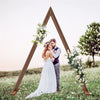 3m Large Wooden Wedding Arch Triangle Backdrop Stand Party ForestBoho Background
