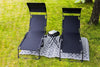 2x Garden Folding Chair Portable Beach Camping Canopy Recliner Sun Lounger