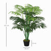 125cm/4FT Artificial Palm Plant Decorative Tree with Nursery Pot