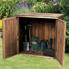Outdoor Garden Wooden Storage Shed-Brown