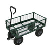 NEW Heavy Duty Metal Green Garden Cart Barrow Utility Trolley - Garden - Home