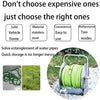 Garden Hose Reel Portable Water Pipe Rack Free Standing Wall Mounted Hose Holder