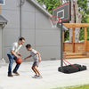 Outdoor 7.5-10 FT Height Adjustable Basketball Goal System with Wheels