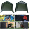 Outdoor Garage Tent 8' x 14' Carport Shed with Sidewalls-Green