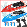 2 Pack RH701 RC Racing Boat – 2.4Ghz High-Speed Remote Control Ship 25km/h Kids